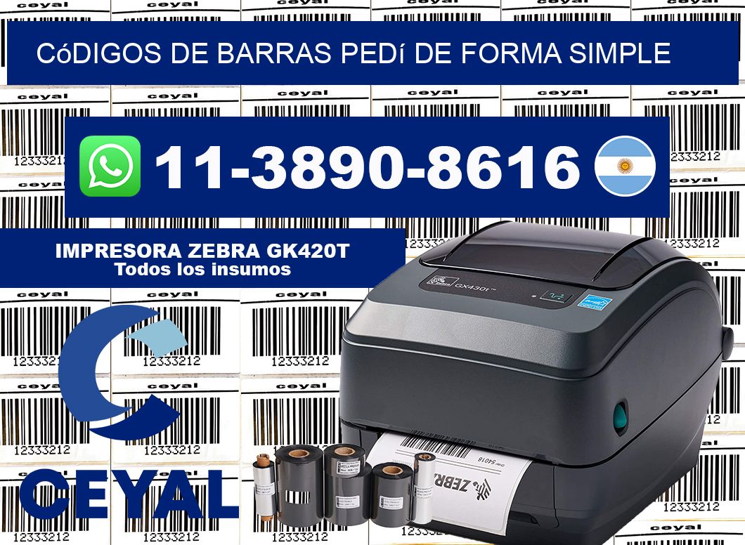 códigos de barras Pedí de forma simple
