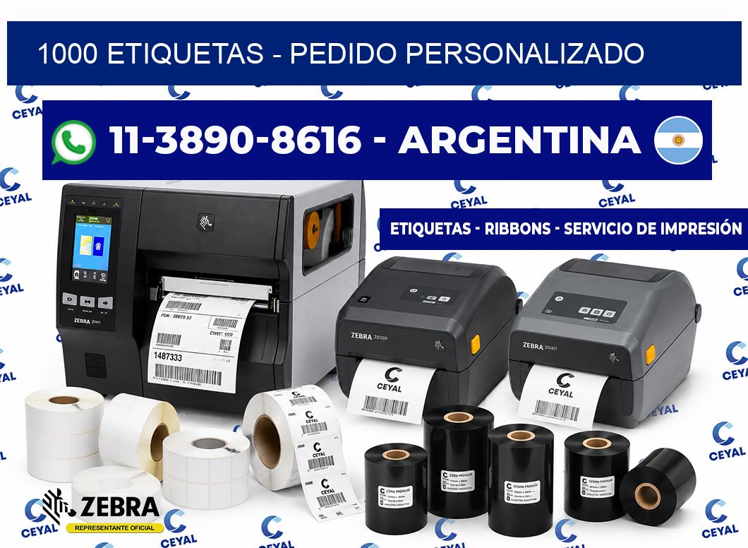 1000 ETIQUETAS - Pedido personalizado