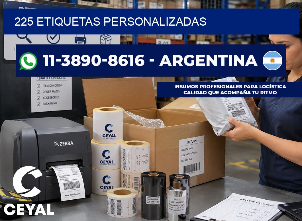 225 ETIQUETAS PERSONALIZADAS