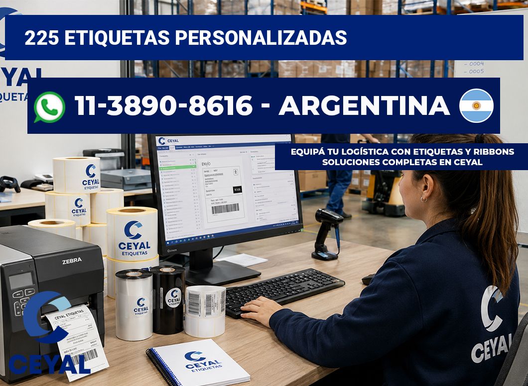 225 ETIQUETAS PERSONALIZADAS