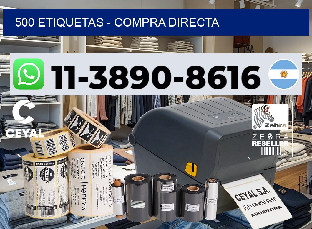 500 ETIQUETAS - Compra directa