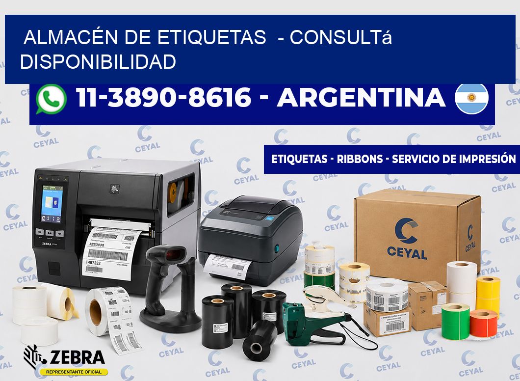 ALMACÉN DE ETIQUETAS - Consultá disponibilidad