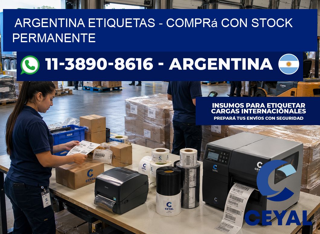ARGENTINA ETIQUETAS - Comprá con stock permanente