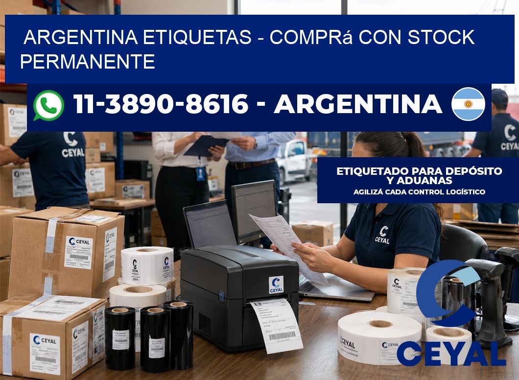 ARGENTINA ETIQUETAS – Comprá con stock permanente