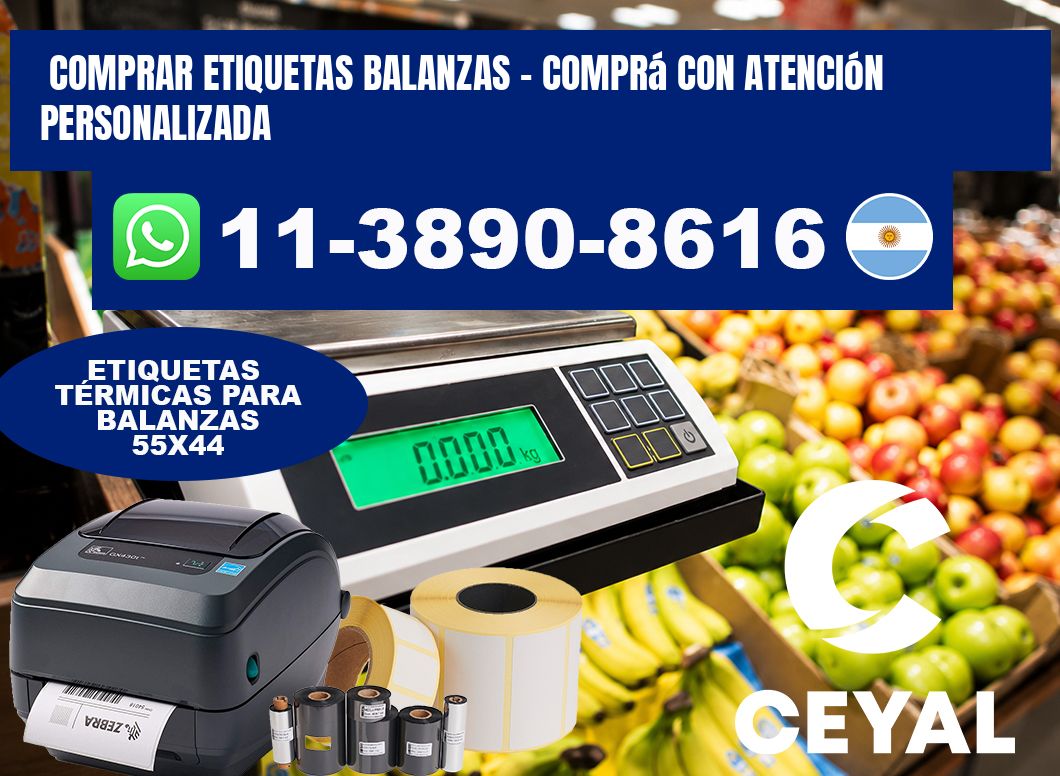 COMPRAR ETIQUETAS BALANZAS - Comprá con atención personalizada