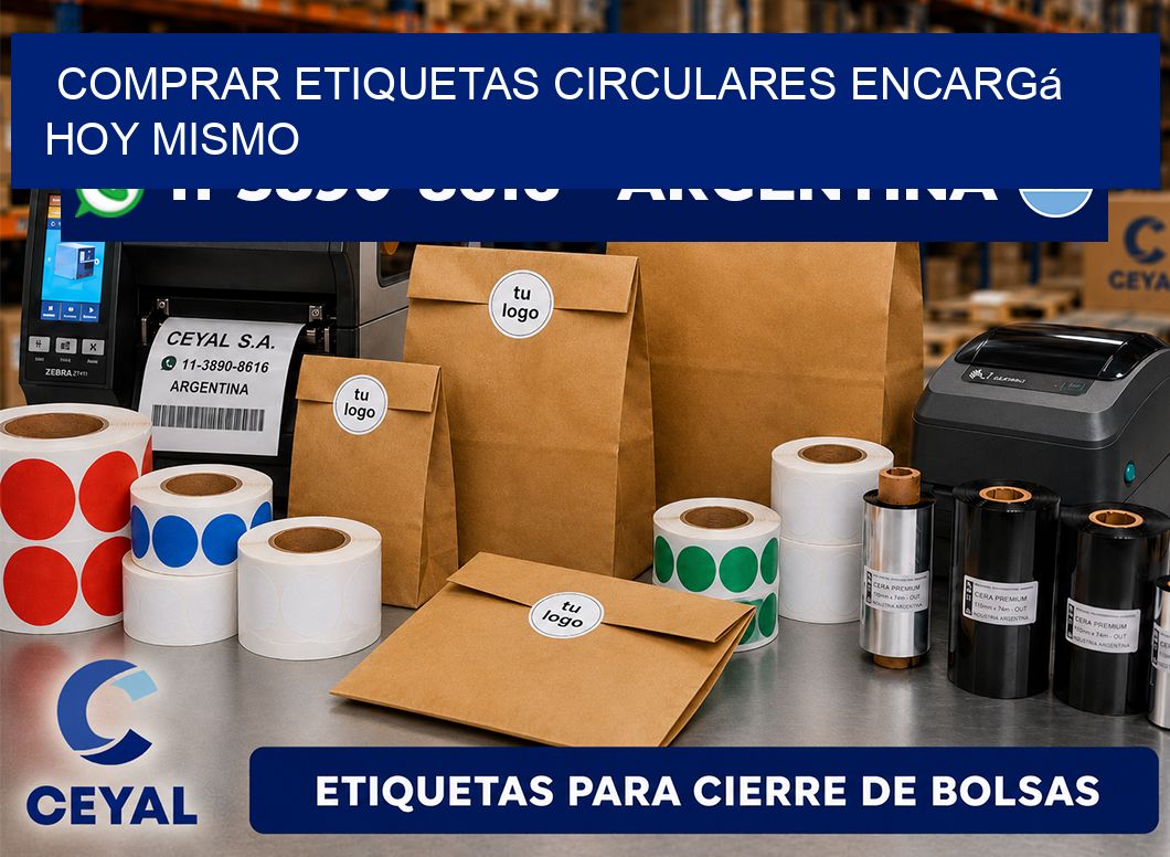 COMPRAR ETIQUETAS CIRCULARES Encargá hoy mismo