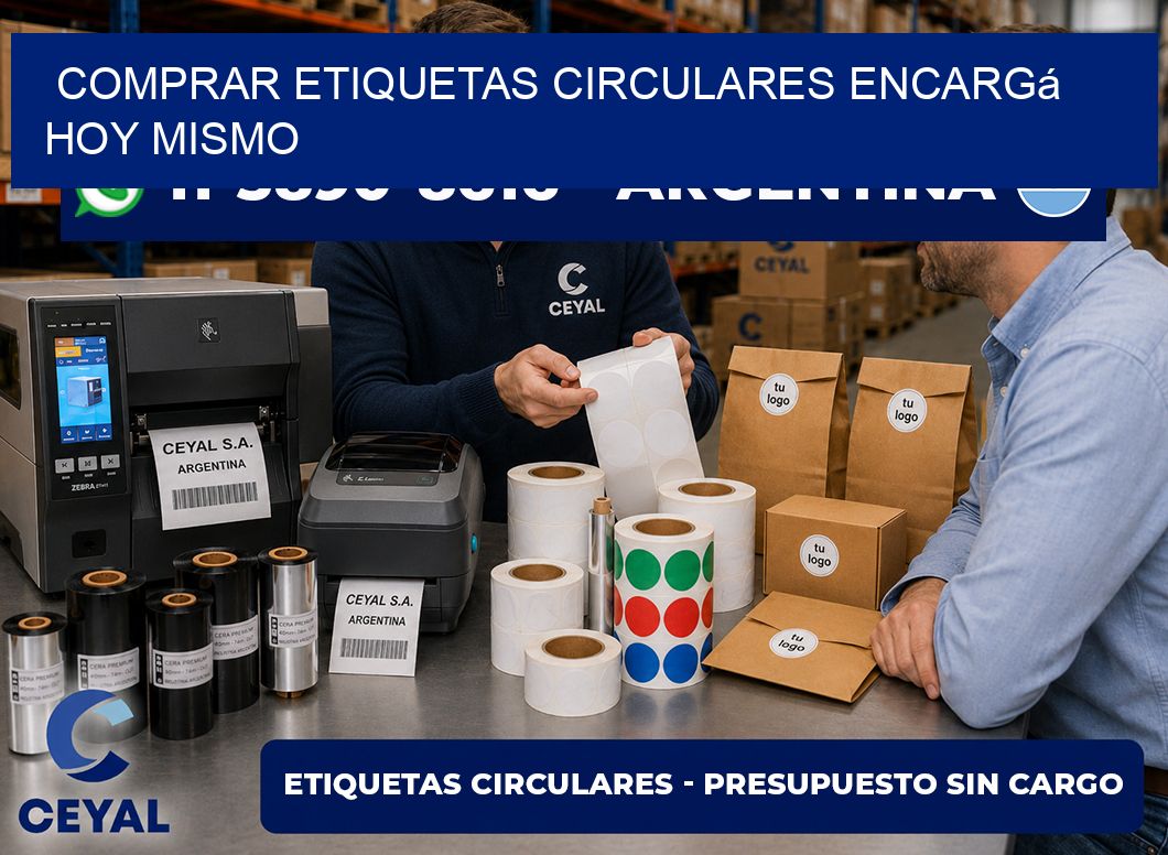 COMPRAR ETIQUETAS CIRCULARES Encargá hoy mismo