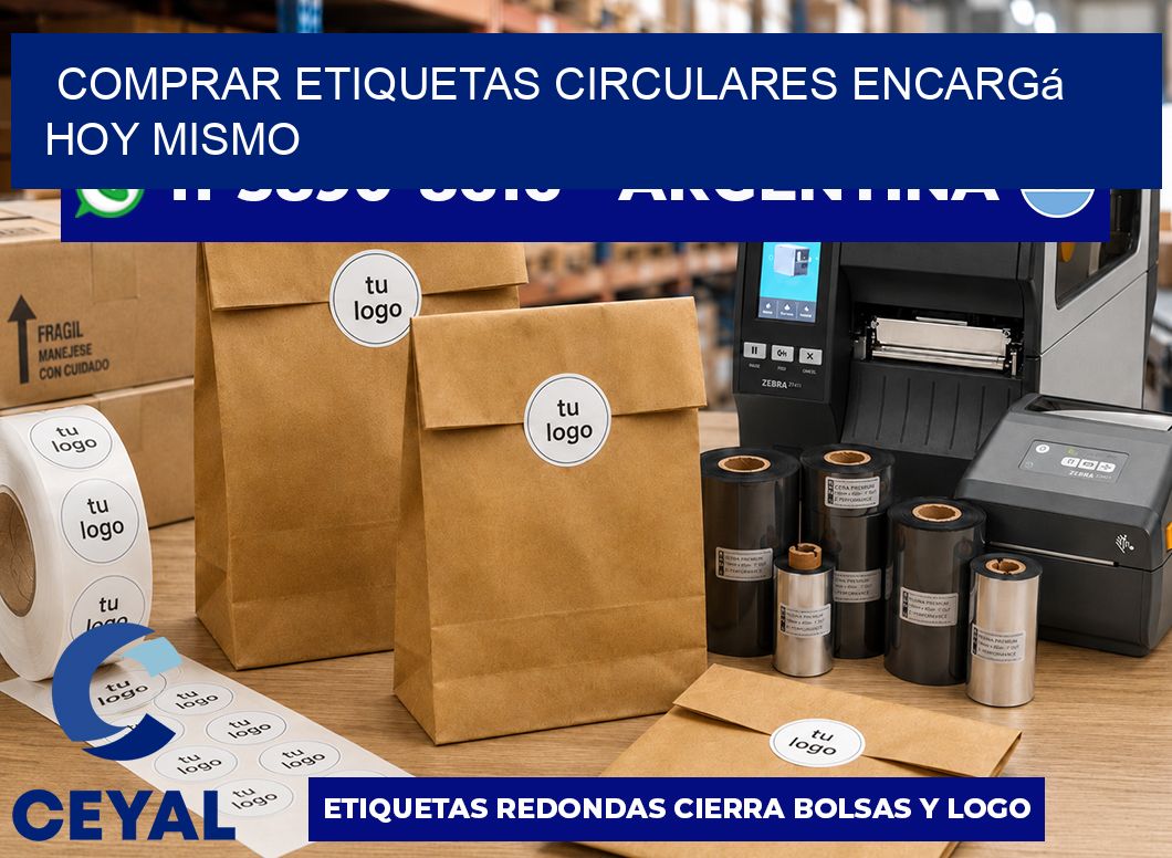 COMPRAR ETIQUETAS CIRCULARES Encargá hoy mismo