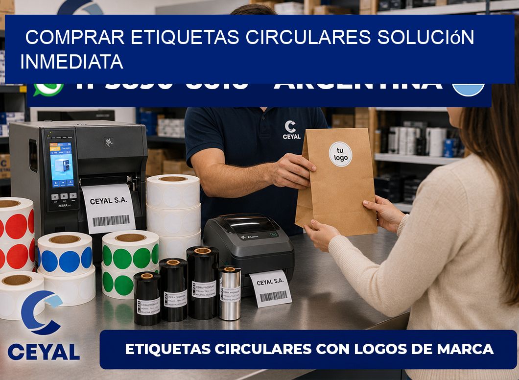 COMPRAR ETIQUETAS CIRCULARES Solución inmediata
