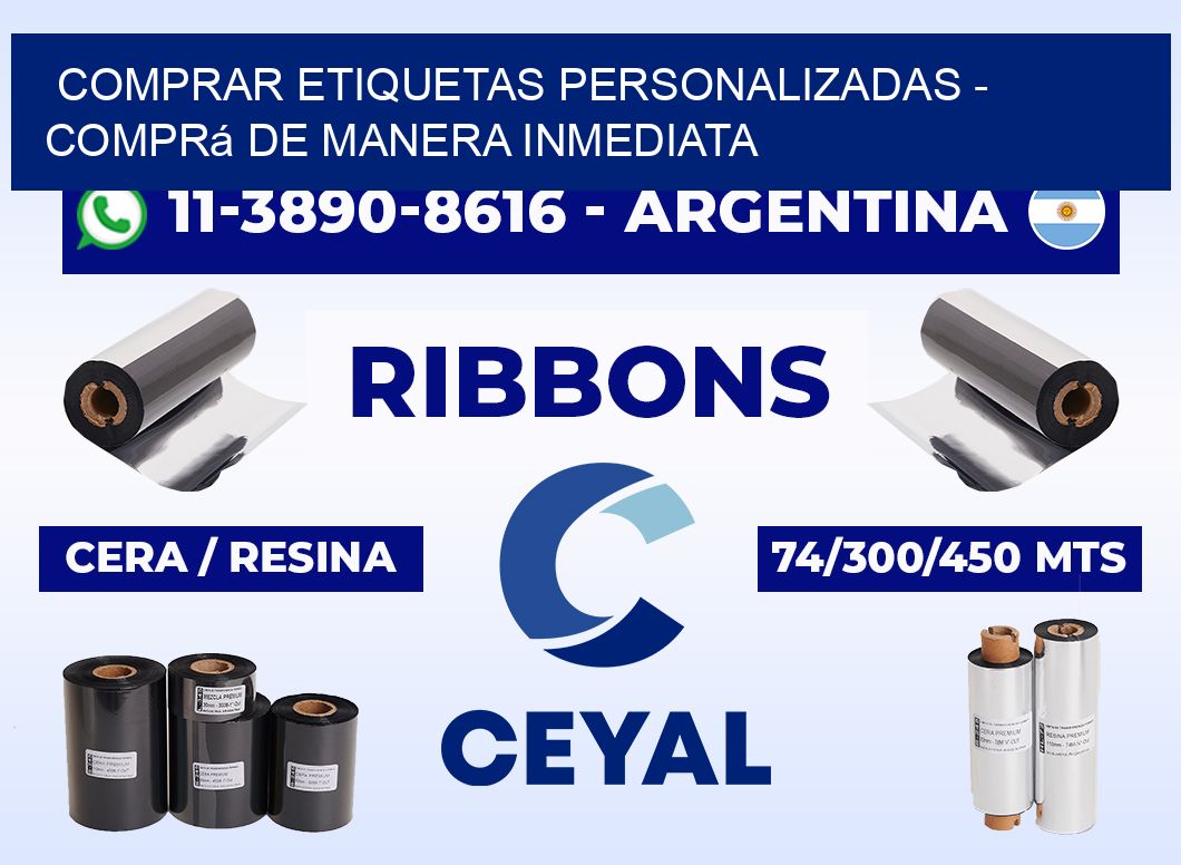 COMPRAR ETIQUETAS PERSONALIZADAS - Comprá de manera inmediata