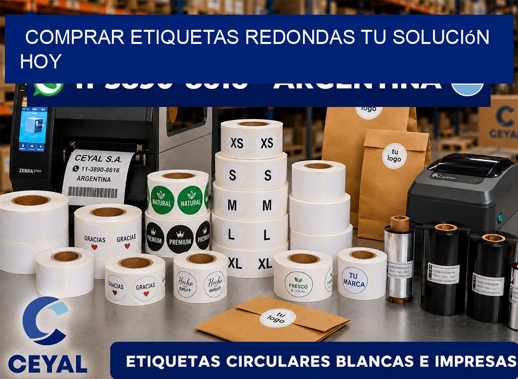 COMPRAR ETIQUETAS REDONDAS Tu solución hoy