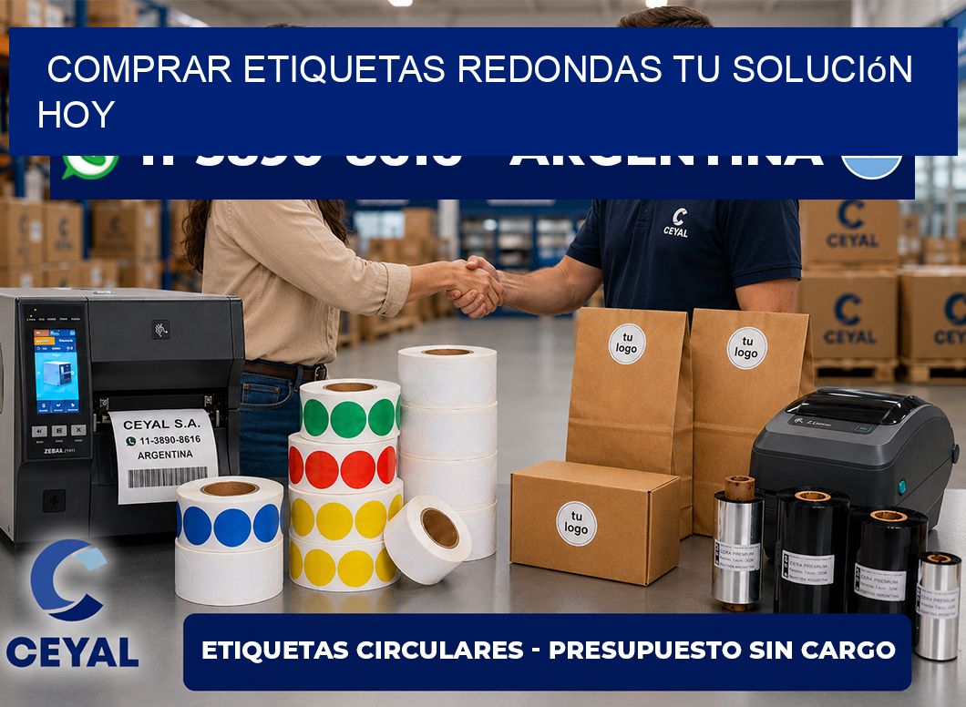 COMPRAR ETIQUETAS REDONDAS Tu solución hoy