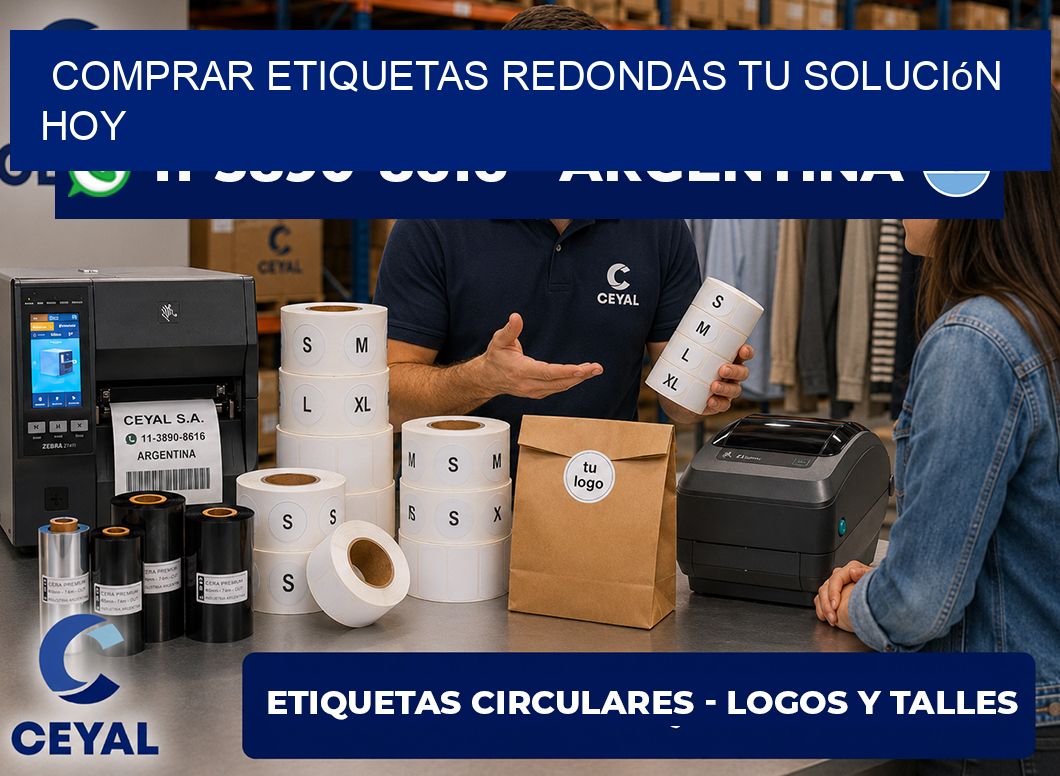 COMPRAR ETIQUETAS REDONDAS Tu solución hoy