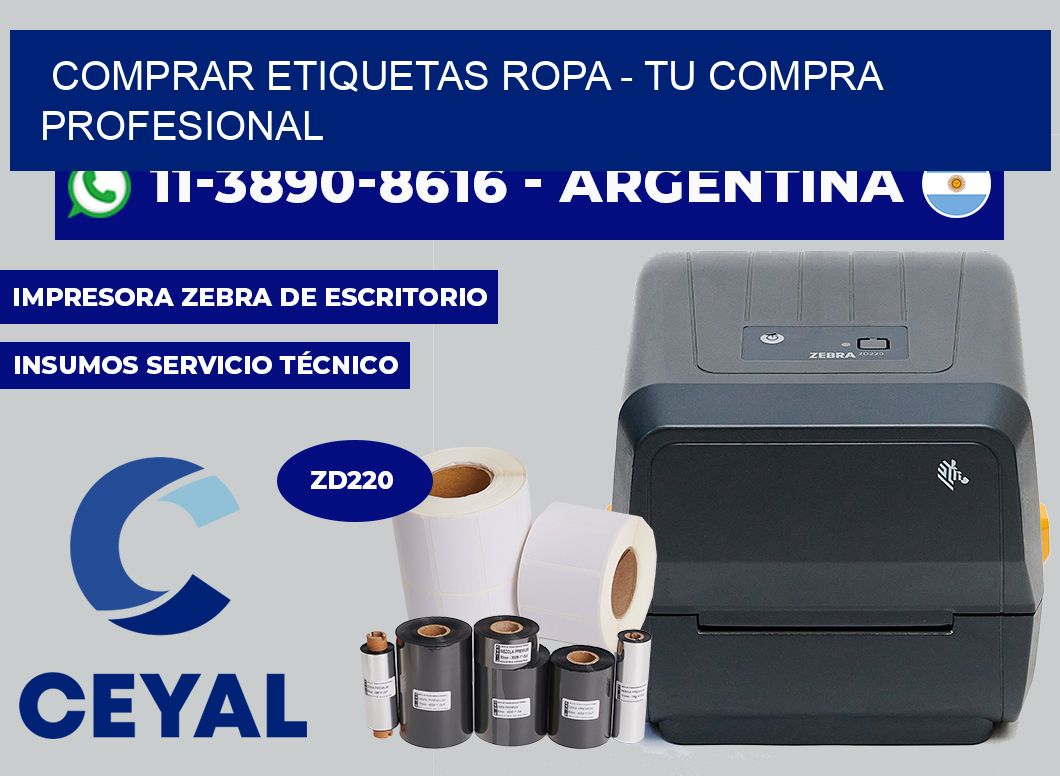 COMPRAR ETIQUETAS ROPA - Tu compra profesional