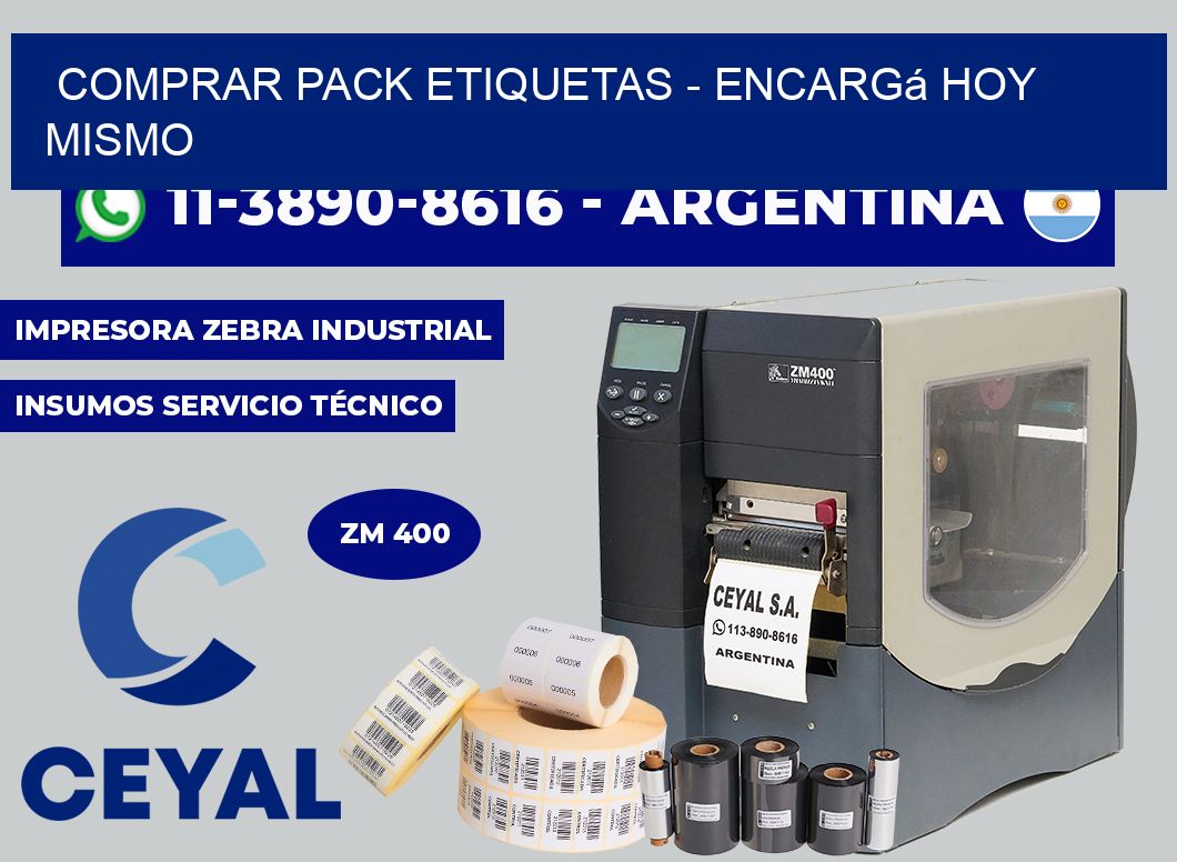 COMPRAR PACK ETIQUETAS - Encargá hoy mismo