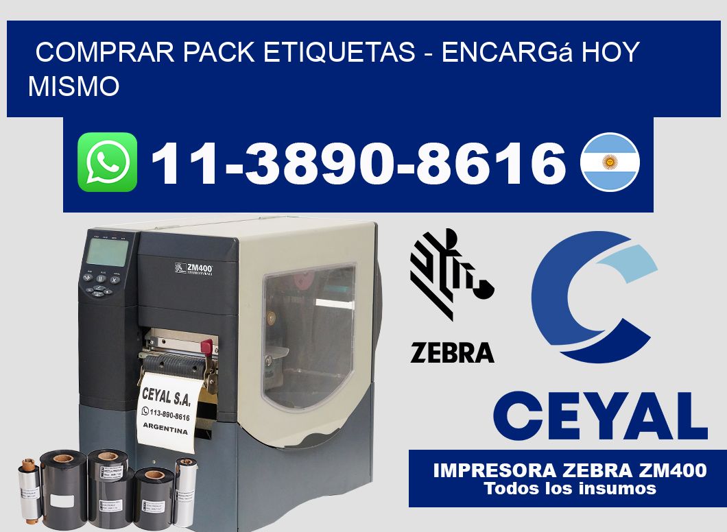 COMPRAR PACK ETIQUETAS - Encargá hoy mismo