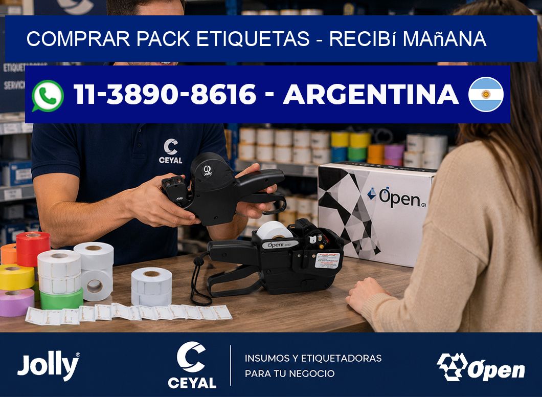 COMPRAR PACK ETIQUETAS - recibí mañana
