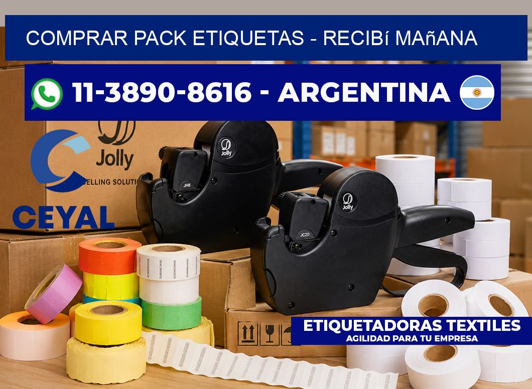 COMPRAR PACK ETIQUETAS - recibí mañana