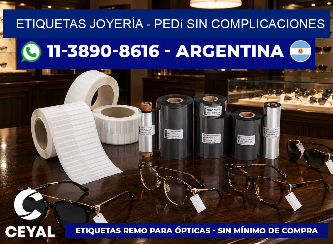 ETIQUETAS JOYERÍA - Pedí sin complicaciones