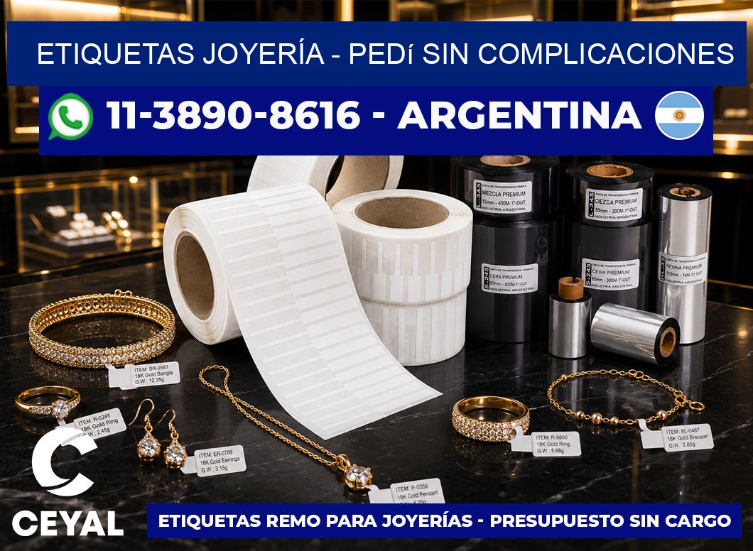 ETIQUETAS JOYERÍA – Pedí sin complicaciones
