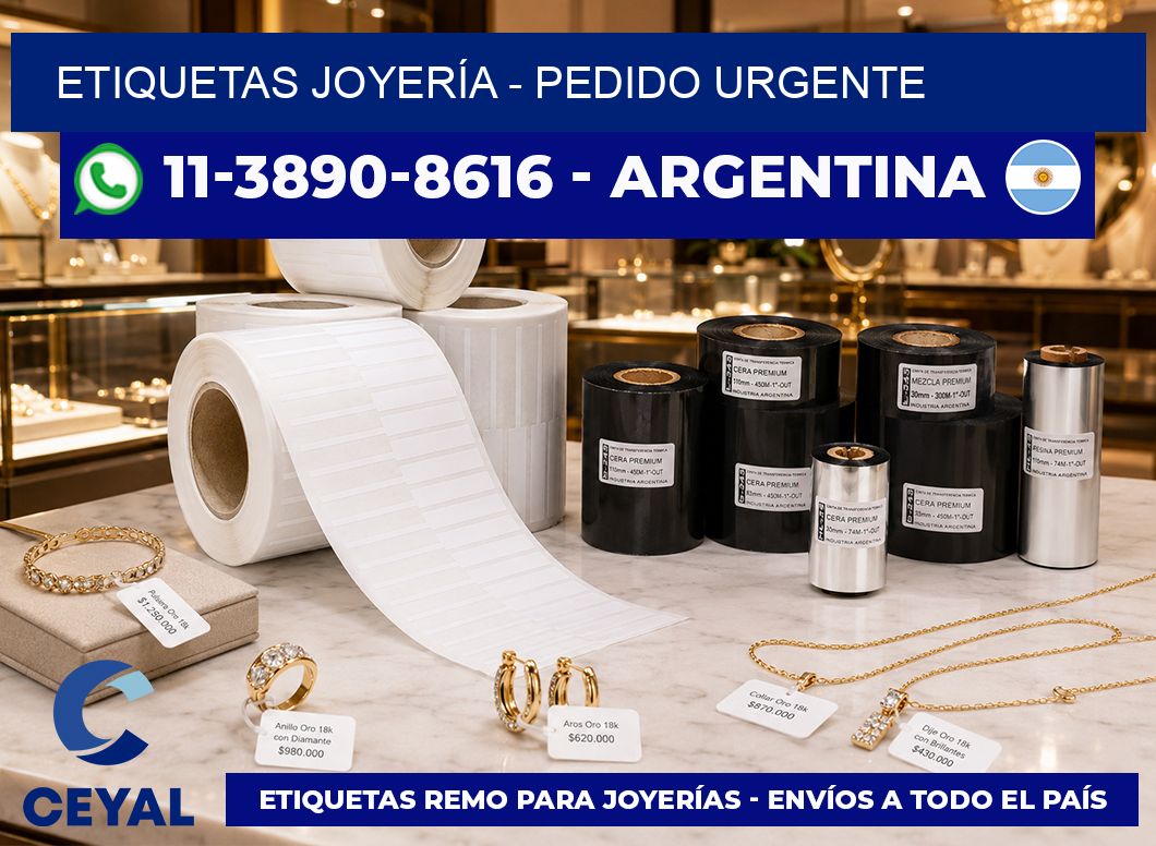 ETIQUETAS JOYERÍA – Pedido urgente