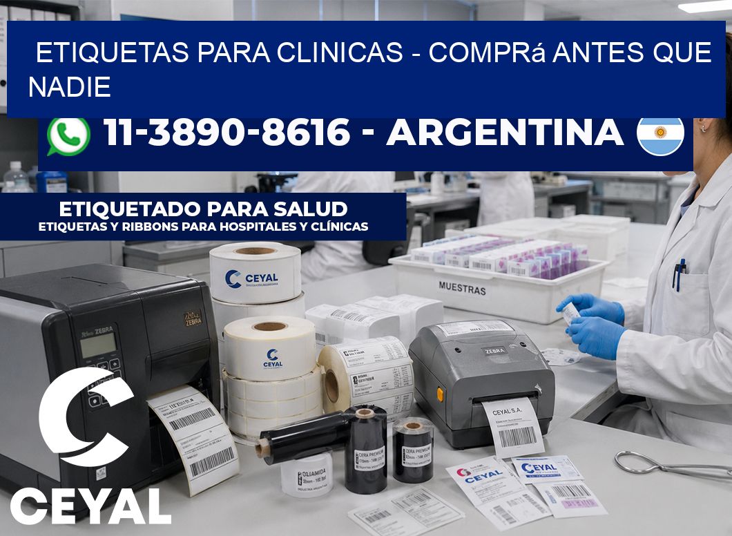 ETIQUETAS PARA CLINICAS – Comprá antes que nadie