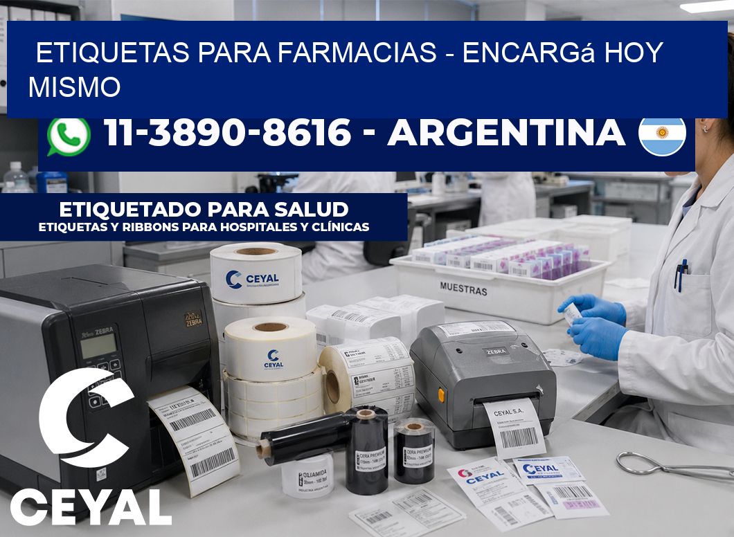 ETIQUETAS PARA FARMACIAS - Encargá hoy mismo