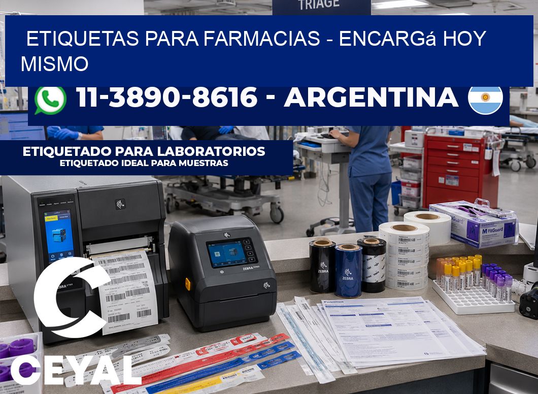 ETIQUETAS PARA FARMACIAS - Encargá hoy mismo