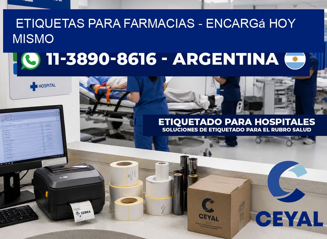 ETIQUETAS PARA FARMACIAS – Encargá hoy mismo