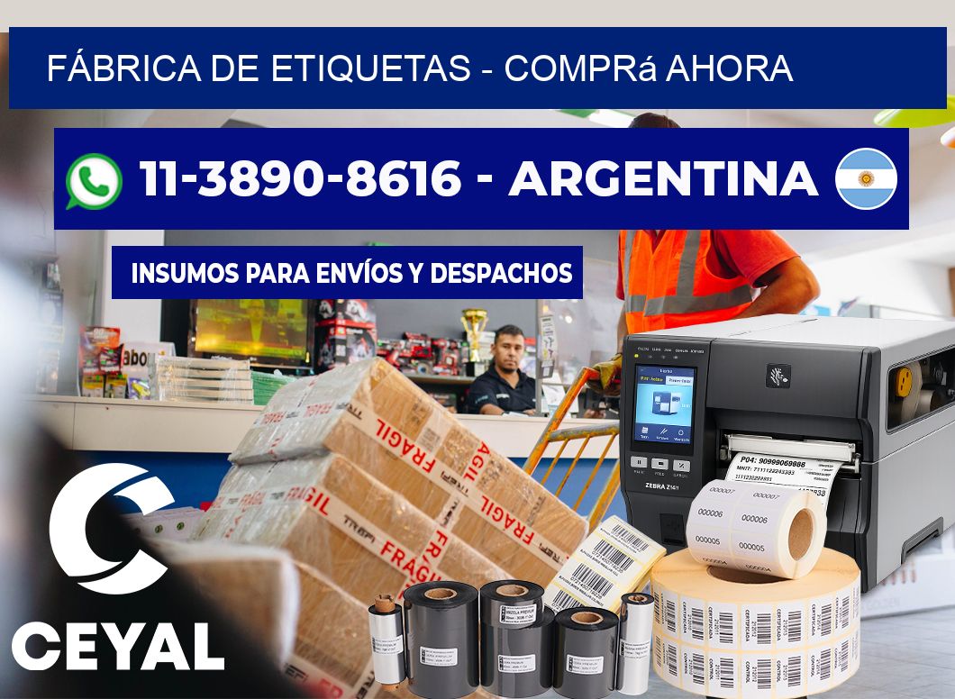 FÁBRICA DE ETIQUETAS – Comprá ahora