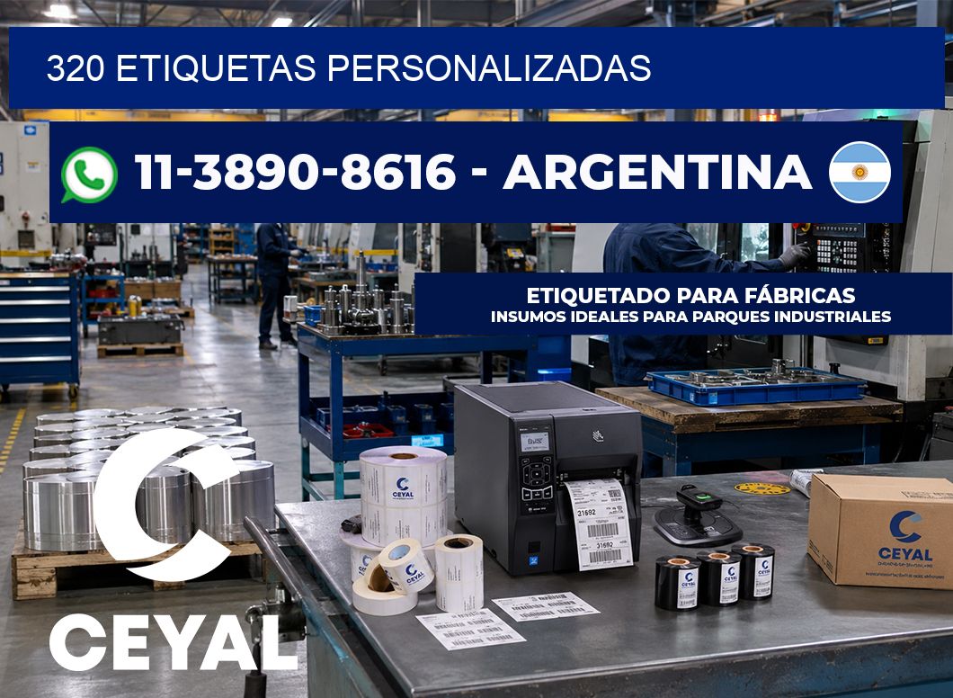 320 ETIQUETAS PERSONALIZADAS