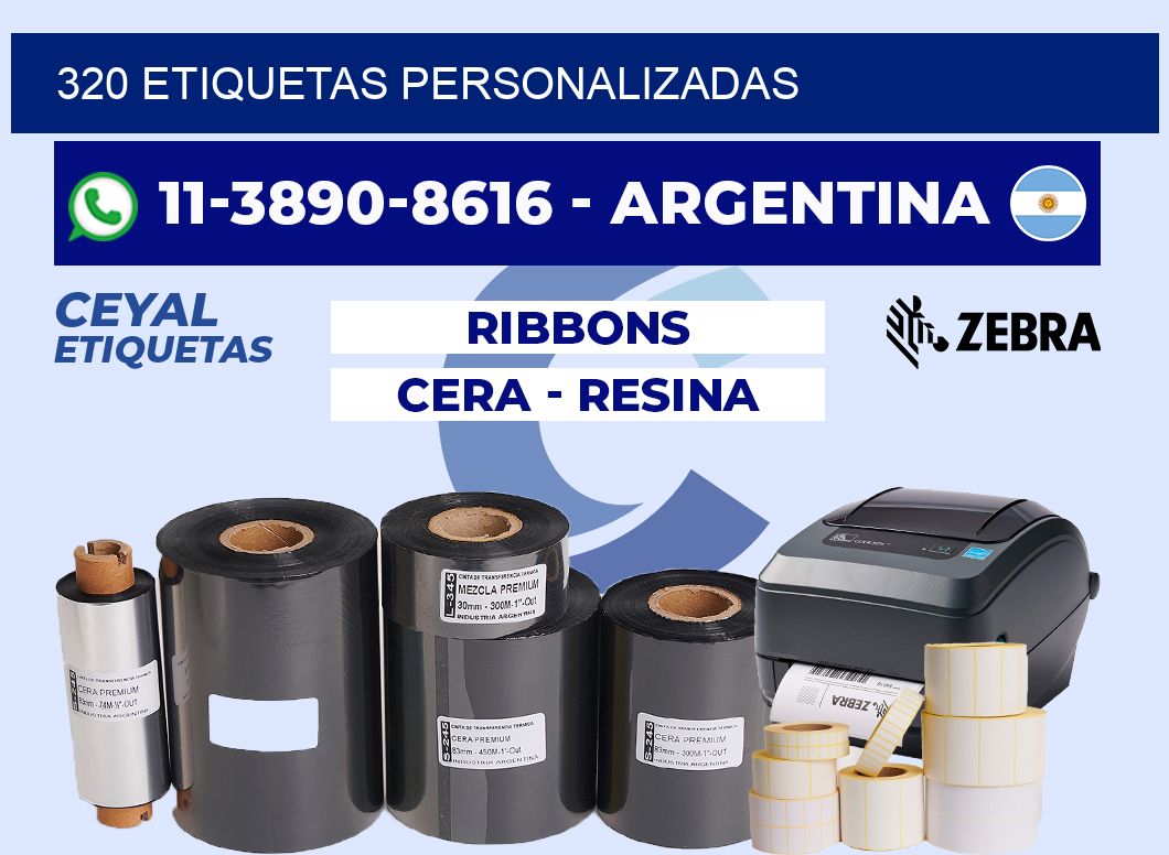 320 ETIQUETAS PERSONALIZADAS