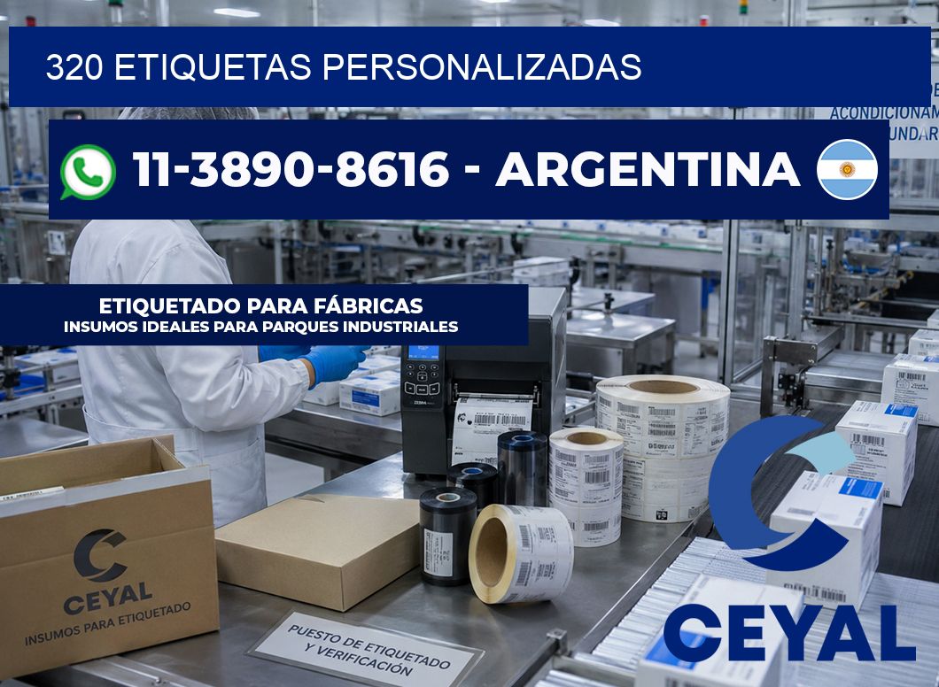 320 ETIQUETAS PERSONALIZADAS