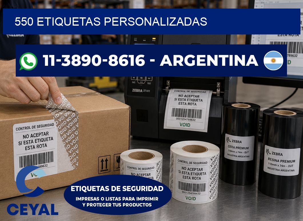 550 ETIQUETAS PERSONALIZADAS