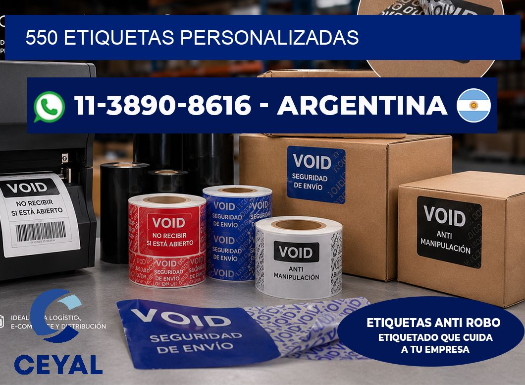 550 ETIQUETAS PERSONALIZADAS