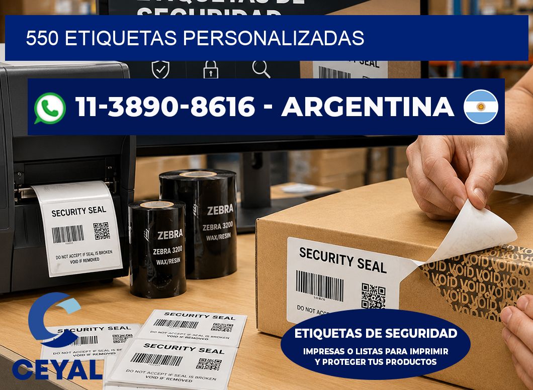 550 ETIQUETAS PERSONALIZADAS