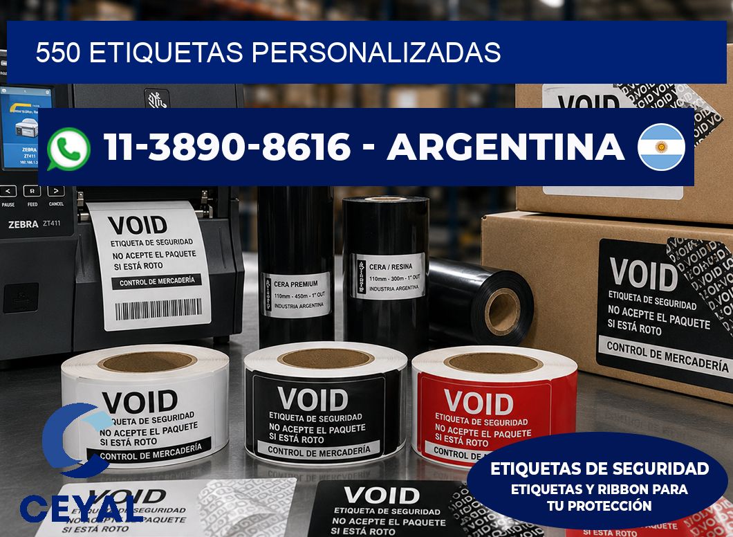 550 ETIQUETAS PERSONALIZADAS