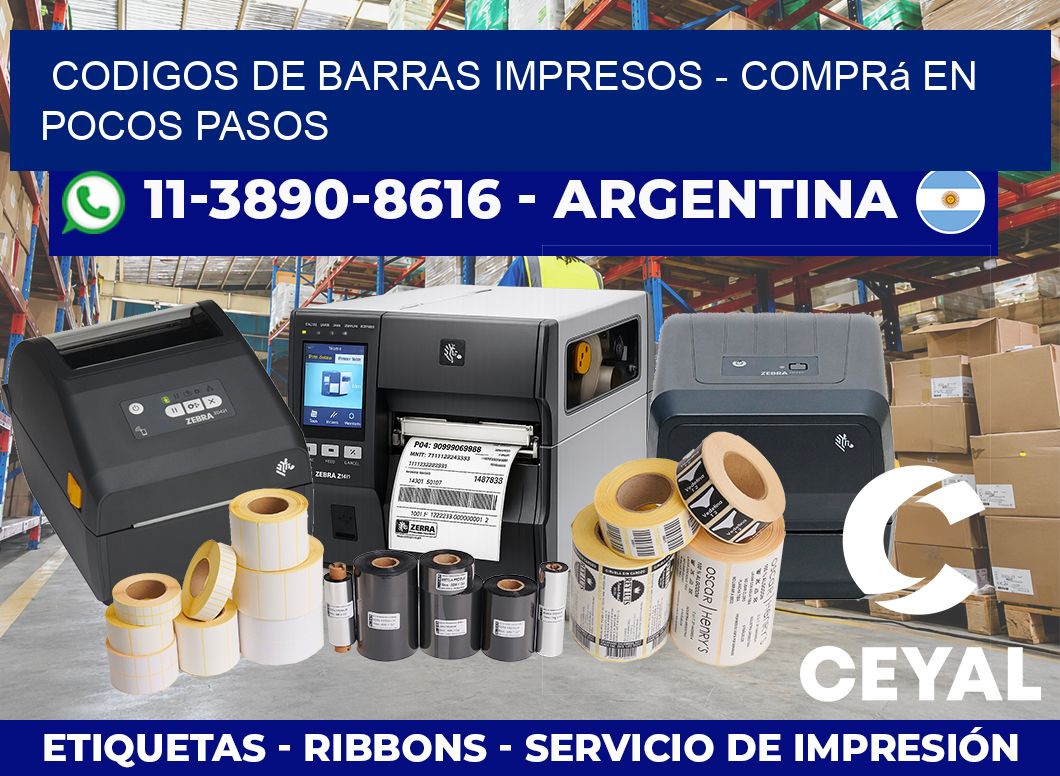 CODIGOS DE BARRAS IMPRESOS – Comprá en pocos pasos