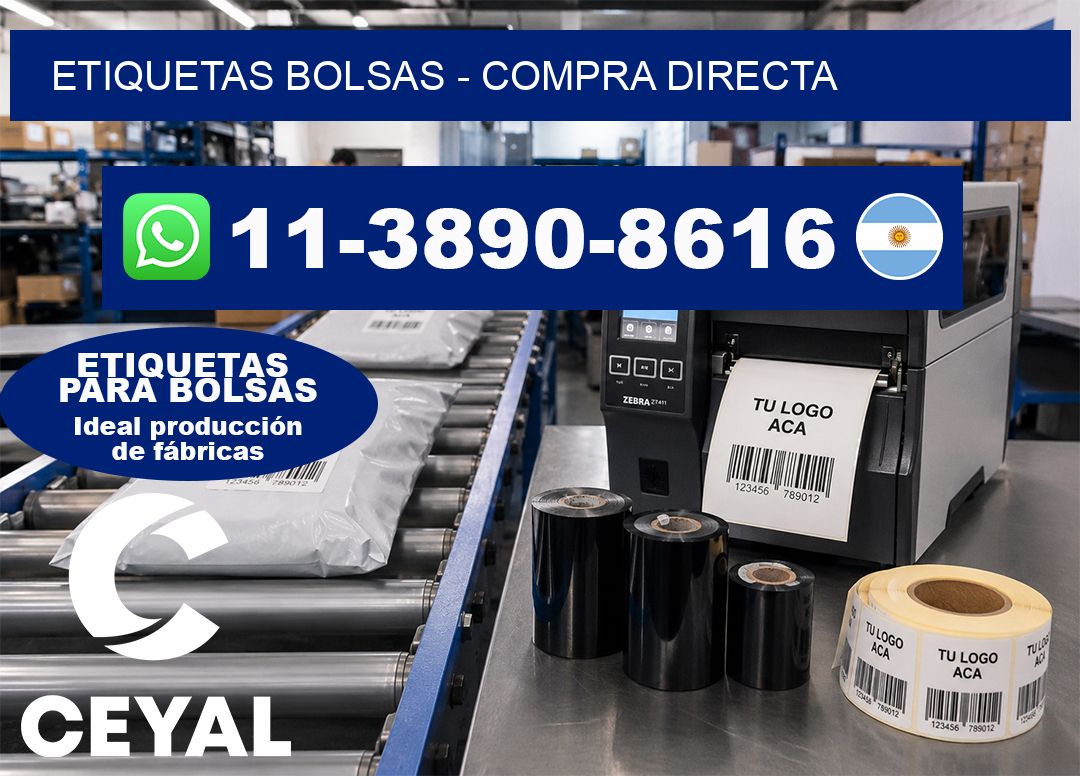 ETIQUETAS BOLSAS – Compra directa