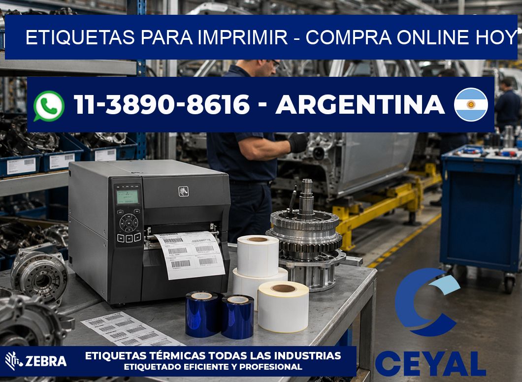 ETIQUETAS PARA IMPRIMIR - Compra online hoy