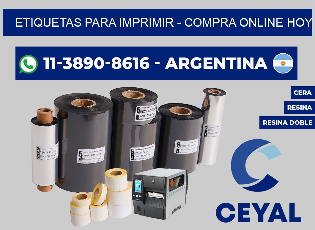 ETIQUETAS PARA IMPRIMIR - Compra online hoy