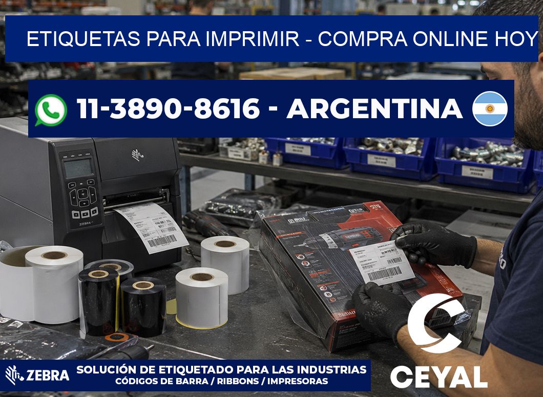ETIQUETAS PARA IMPRIMIR – Compra online hoy