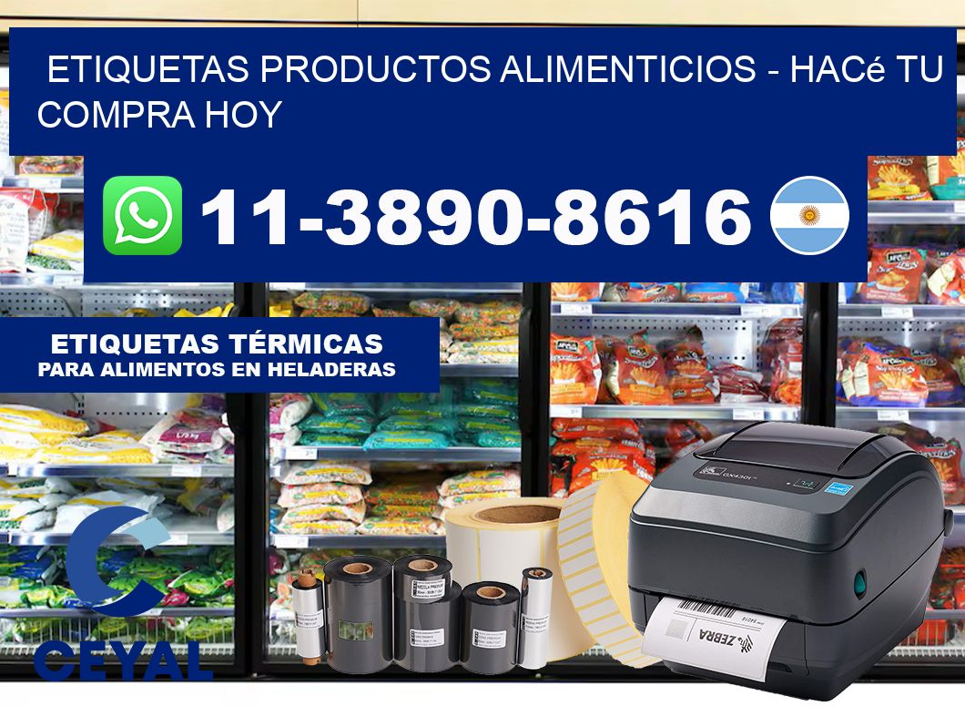 ETIQUETAS PRODUCTOS ALIMENTICIOS – Hacé tu compra hoy