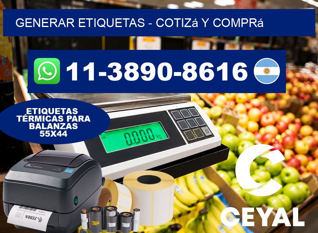GENERAR ETIQUETAS – Cotizá y comprá