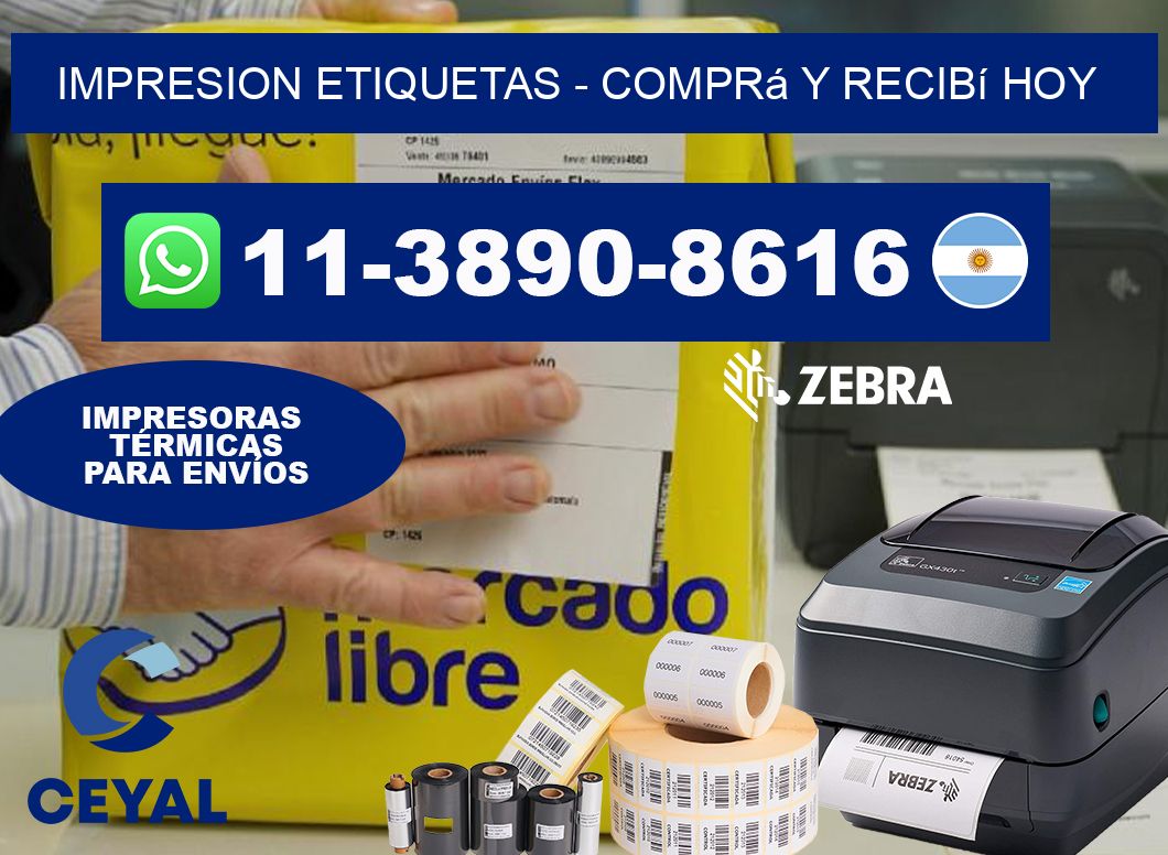 IMPRESION ETIQUETAS – Comprá y recibí hoy