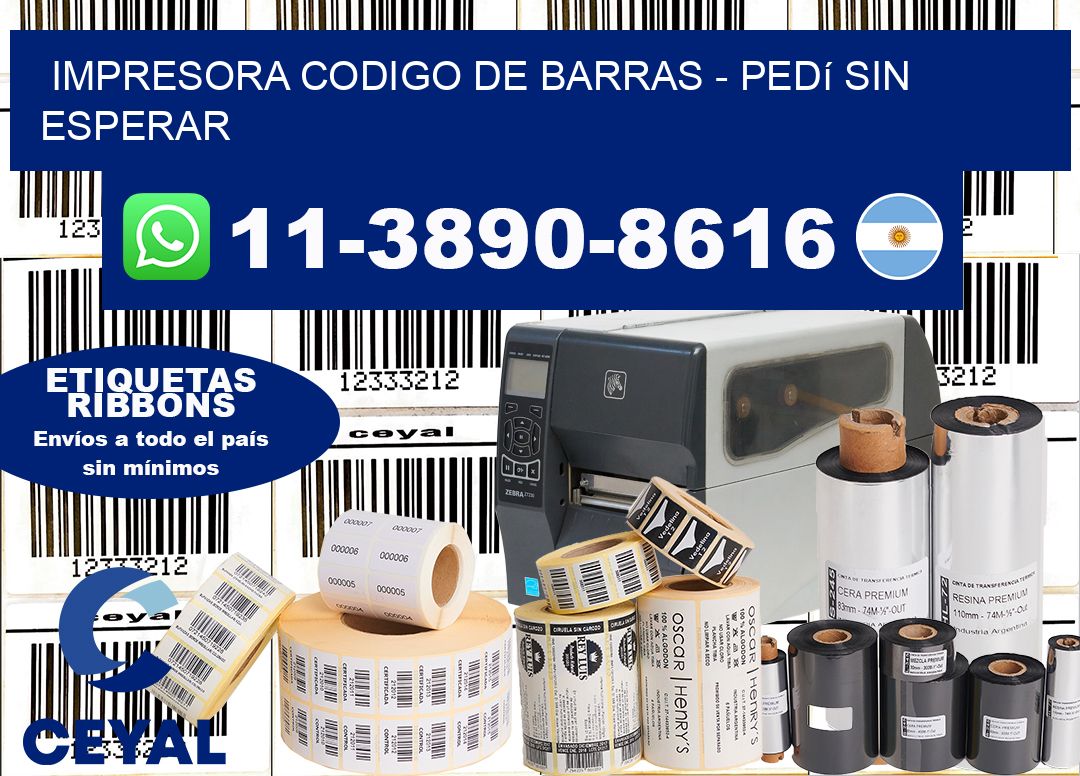 IMPRESORA CODIGO DE BARRAS - Pedí sin esperar
