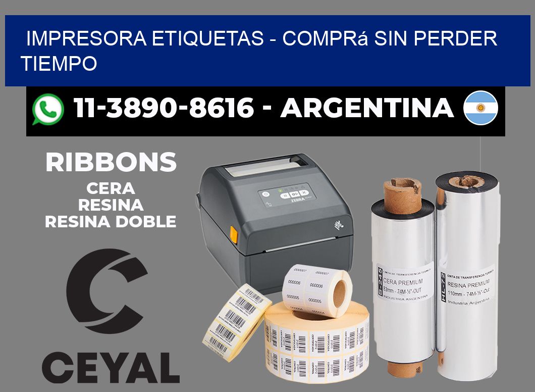 IMPRESORA ETIQUETAS - Comprá sin perder tiempo