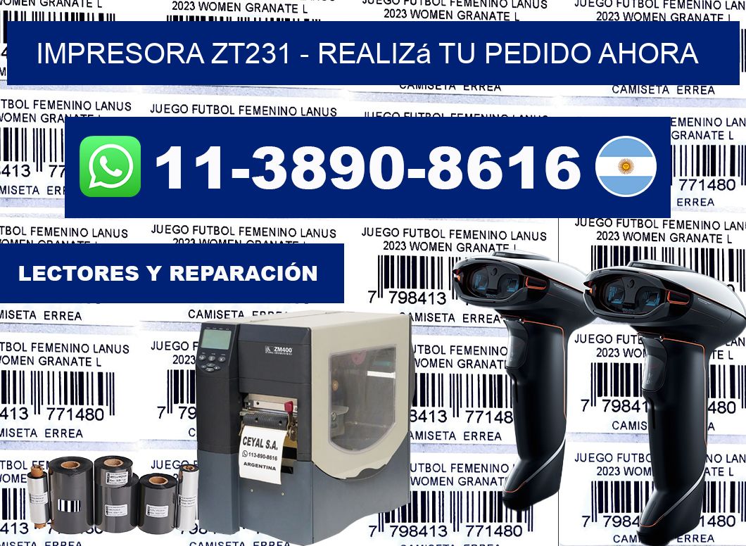 IMPRESORA ZT231 - Realizá tu pedido ahora