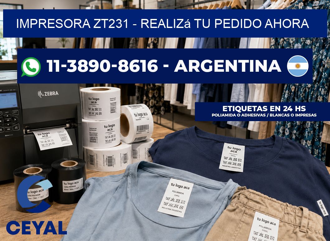 IMPRESORA ZT231 – Realizá tu pedido ahora