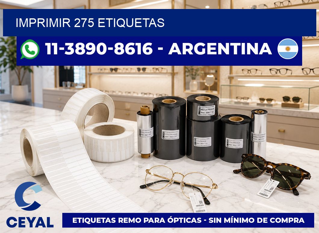 IMPRIMIR 275 ETIQUETAS
